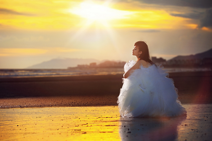 小清新美女带着老公游三亚”【海量图片+完美婚纱照攻略】