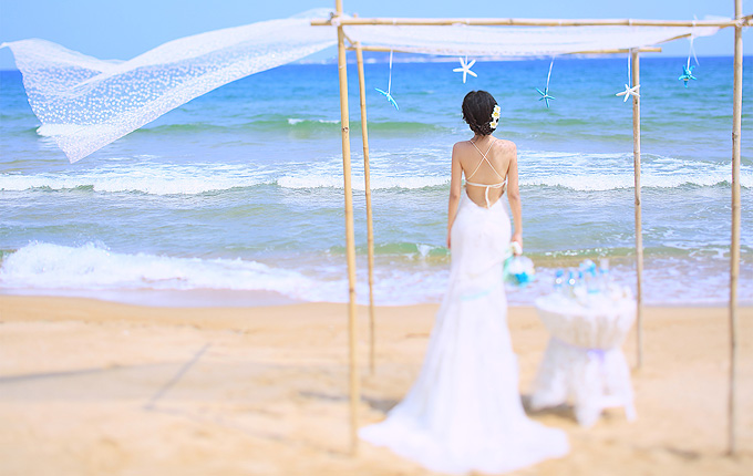 海滨城市婚纱照之旅