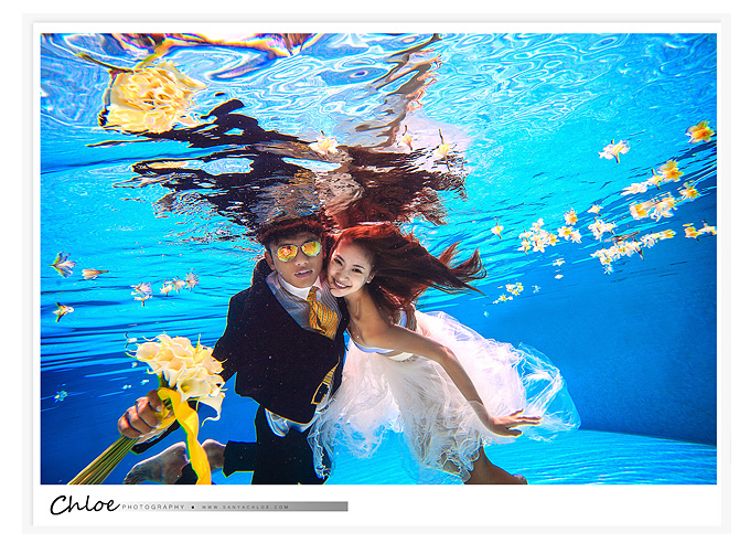 三亚水下婚纱摄影