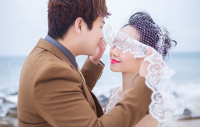 三大元素造就韩式婚纱照