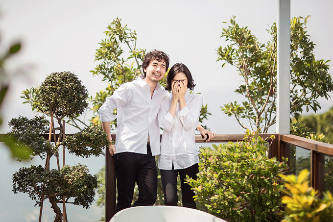 情侣婚纱照的幸福记忆