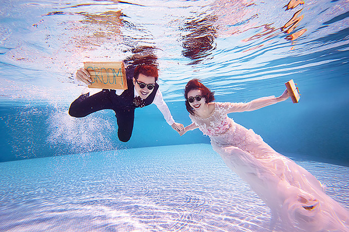 教你怎样拍水下婚纱照好看 打造完美水下大片