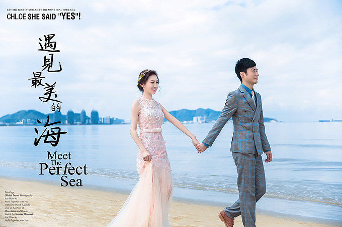 去海南三亚拍婚纱照，选择自己最喜欢的