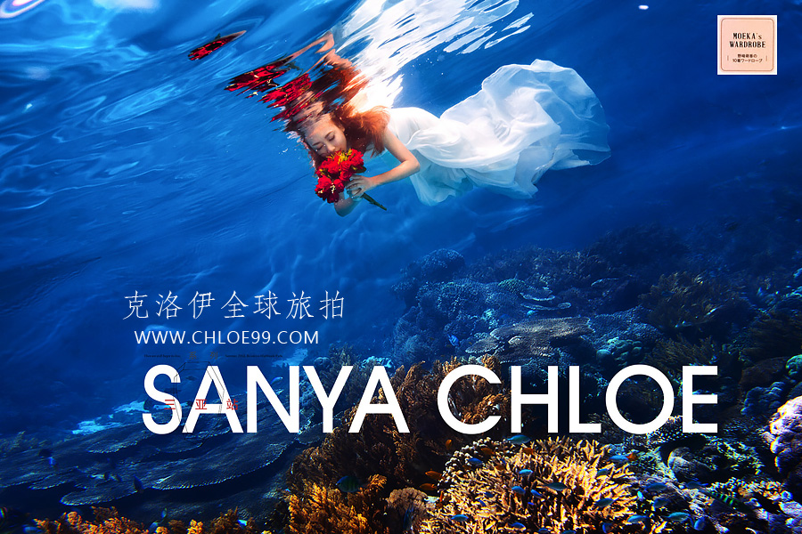 去三亚拍水下美人鱼婚纱照