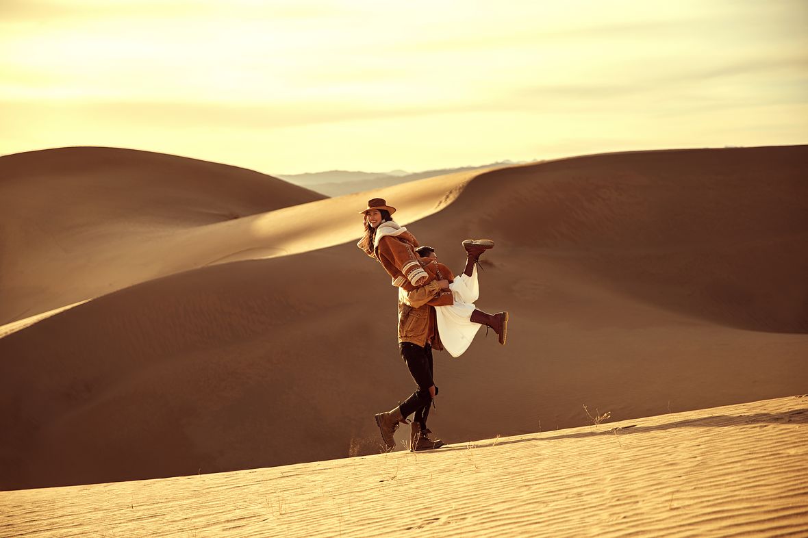 【揭秘克洛伊美学】五十一期 青海沙漠震撼旅拍婚纱照